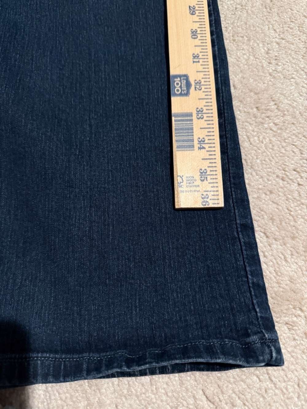 Levi's Women's 505 Straight Leg Jeans in Dark Blue - Picture 12 of 13